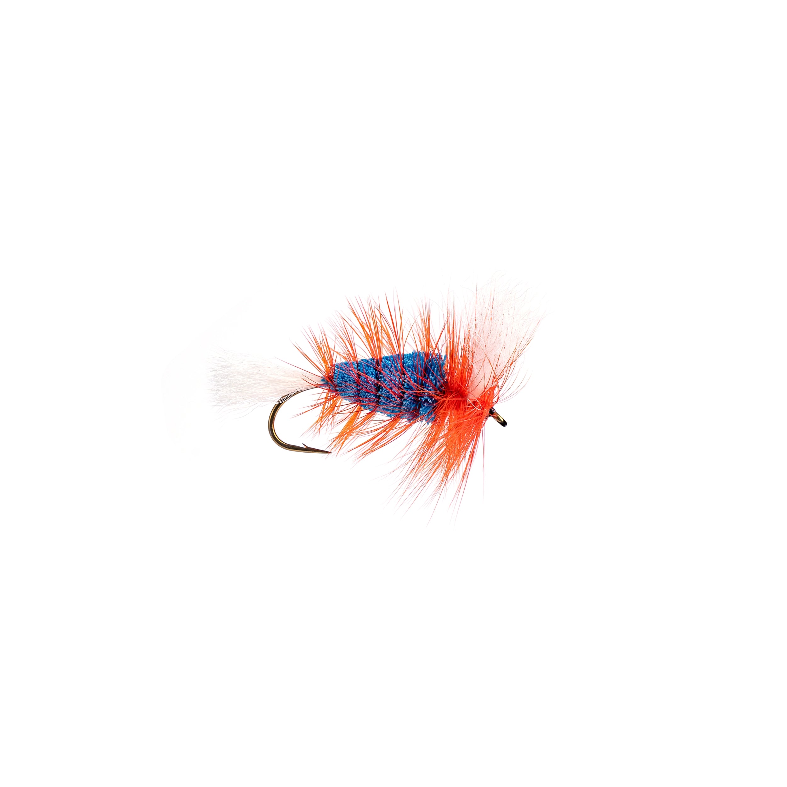 LABATT BLUE-White Tail-Hot Orange Hackle (Wulff Bomber) - Hooké