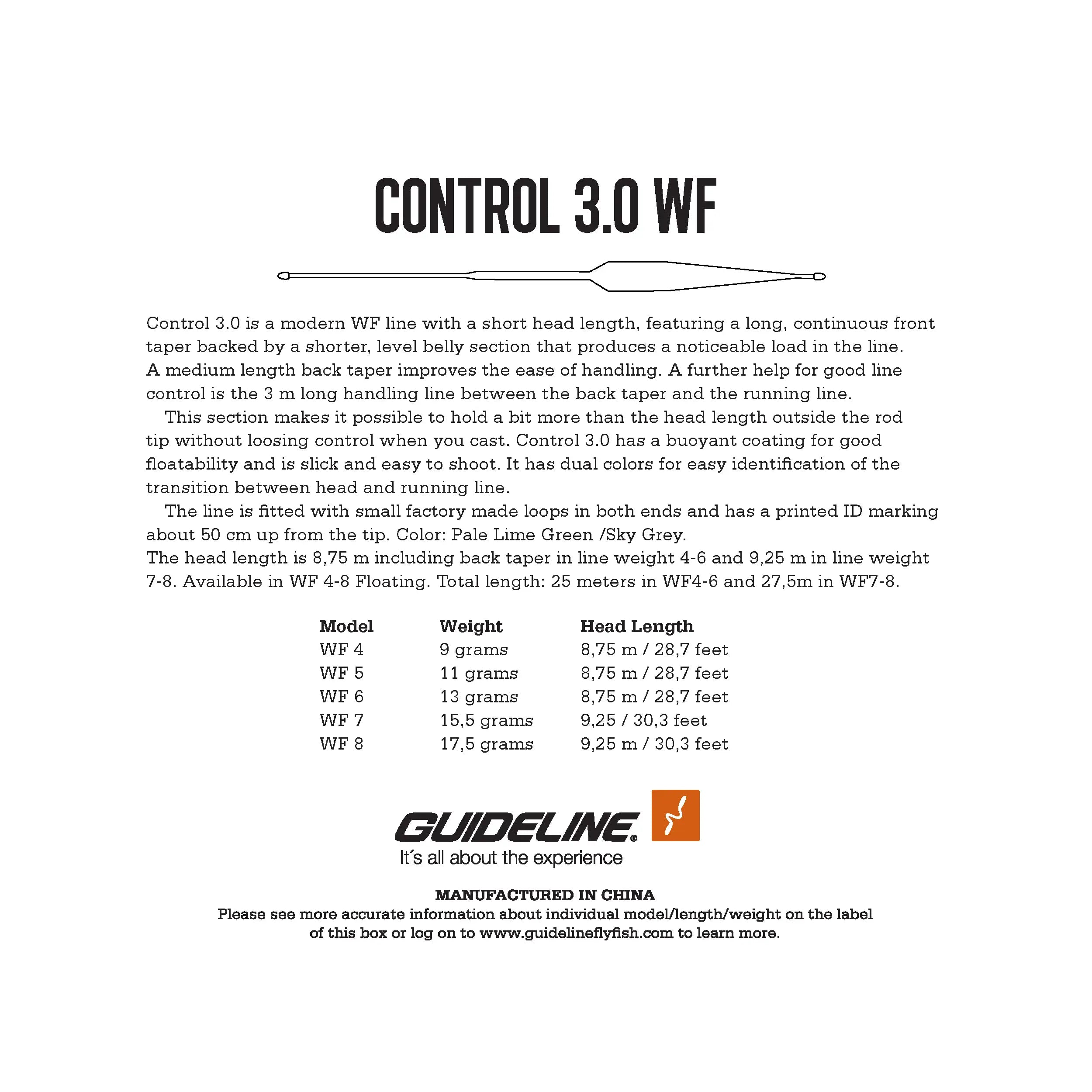 Control 3.0 Float Fly Line - Hooké