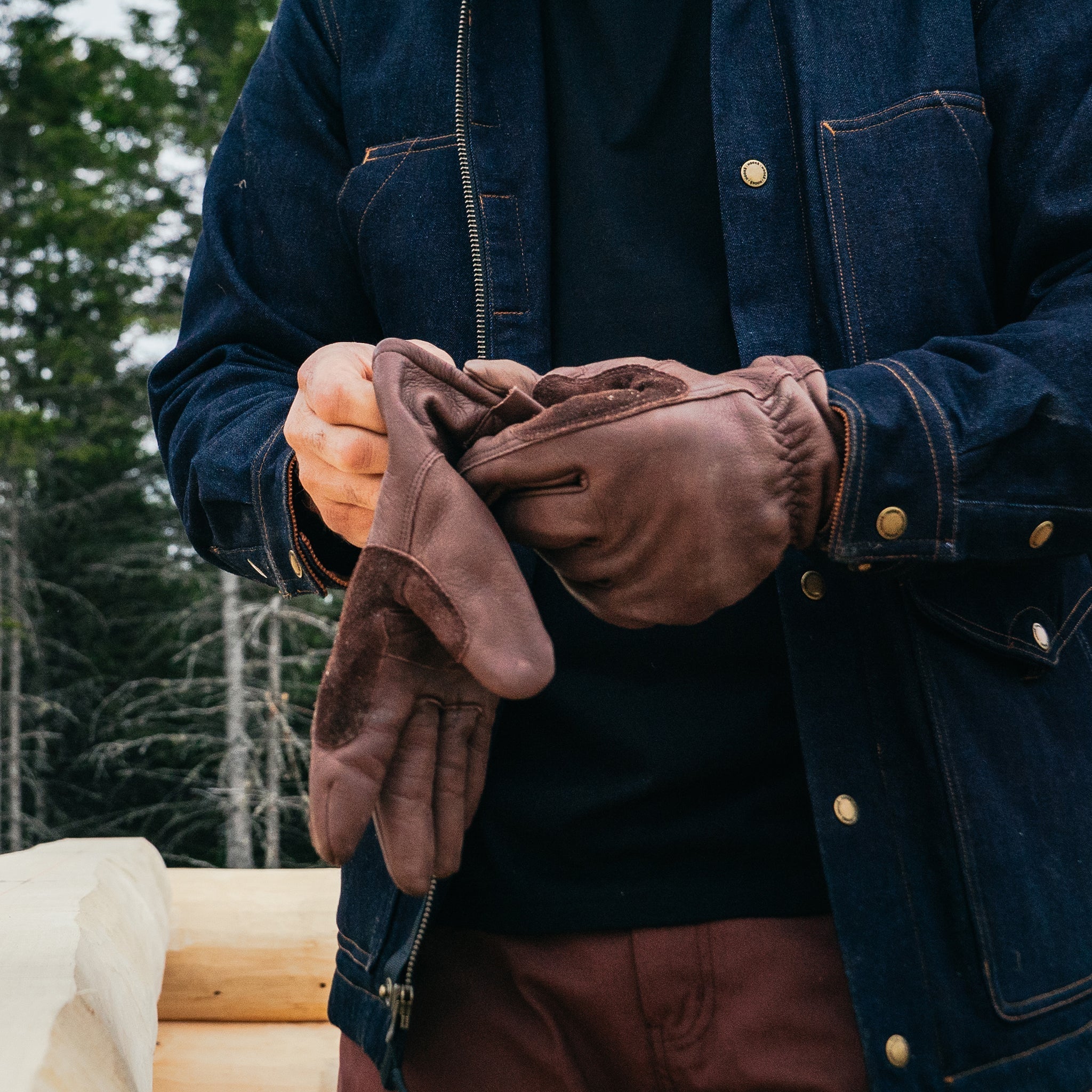 Lined Leather Work Gloves - Hooké