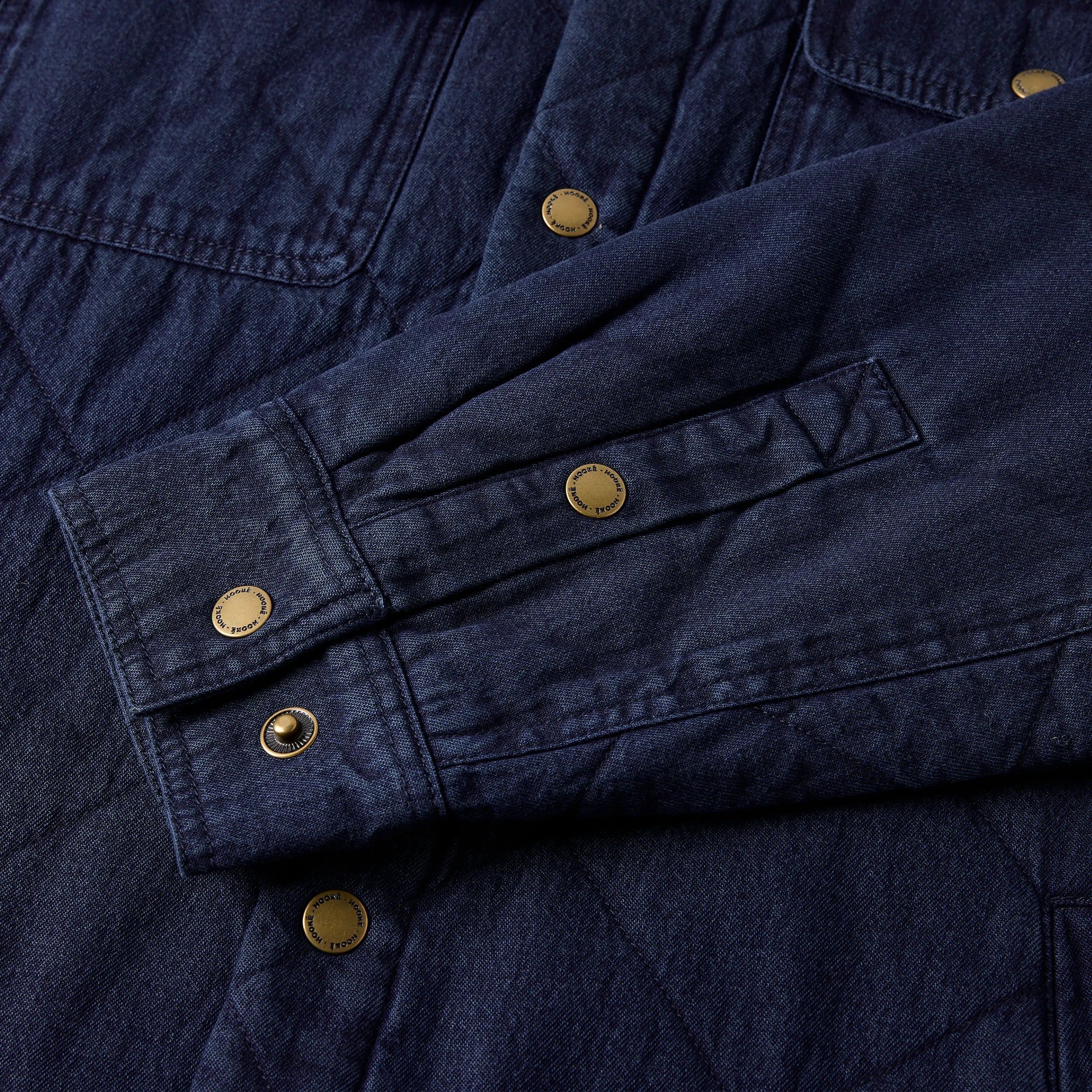 M's Denim Quilted Jack Shirt - Hooké