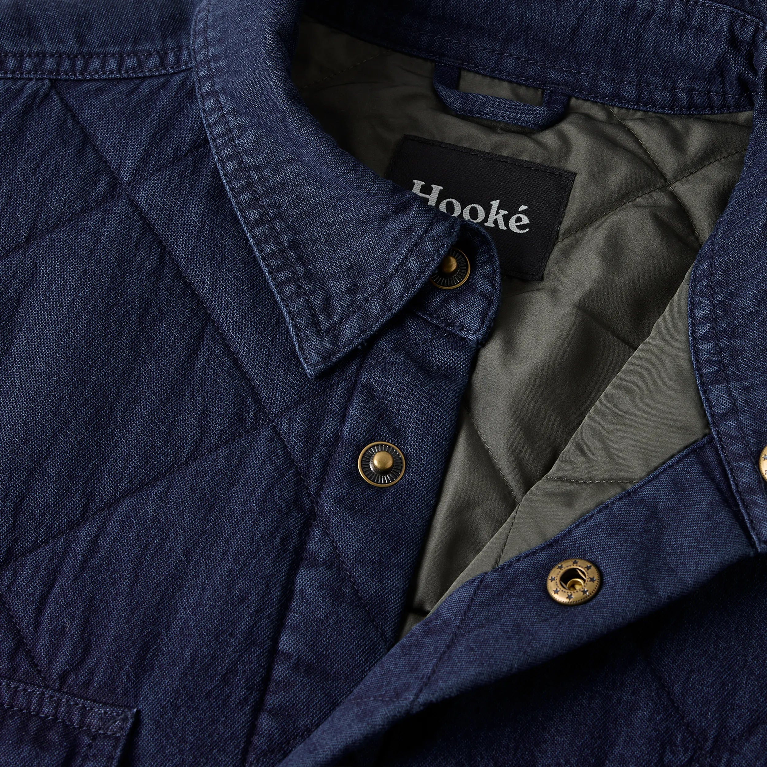 M's Denim Quilted Jack Shirt - Hooké