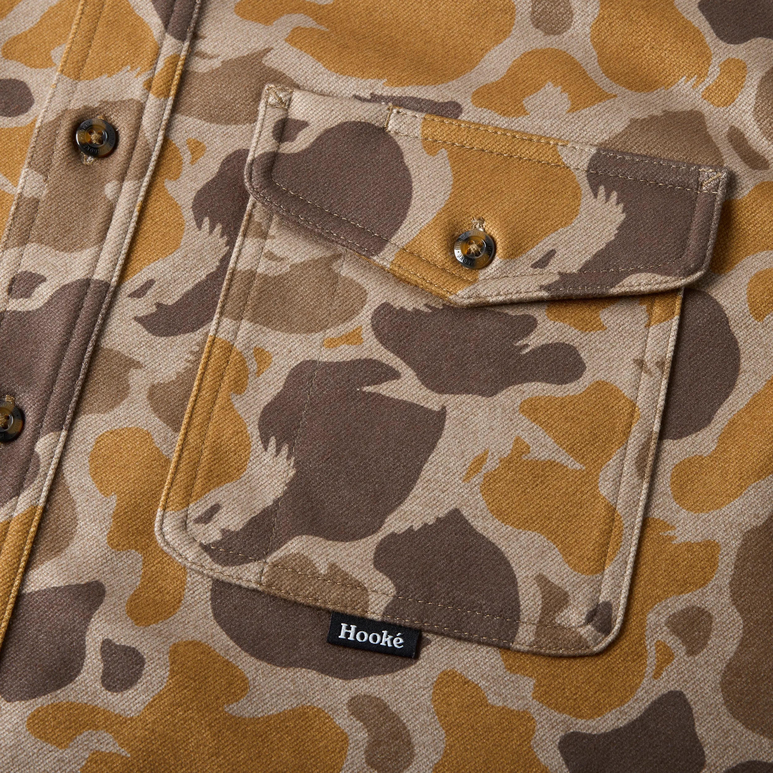 M's Duck Camo Flannel Shirt - Hooké