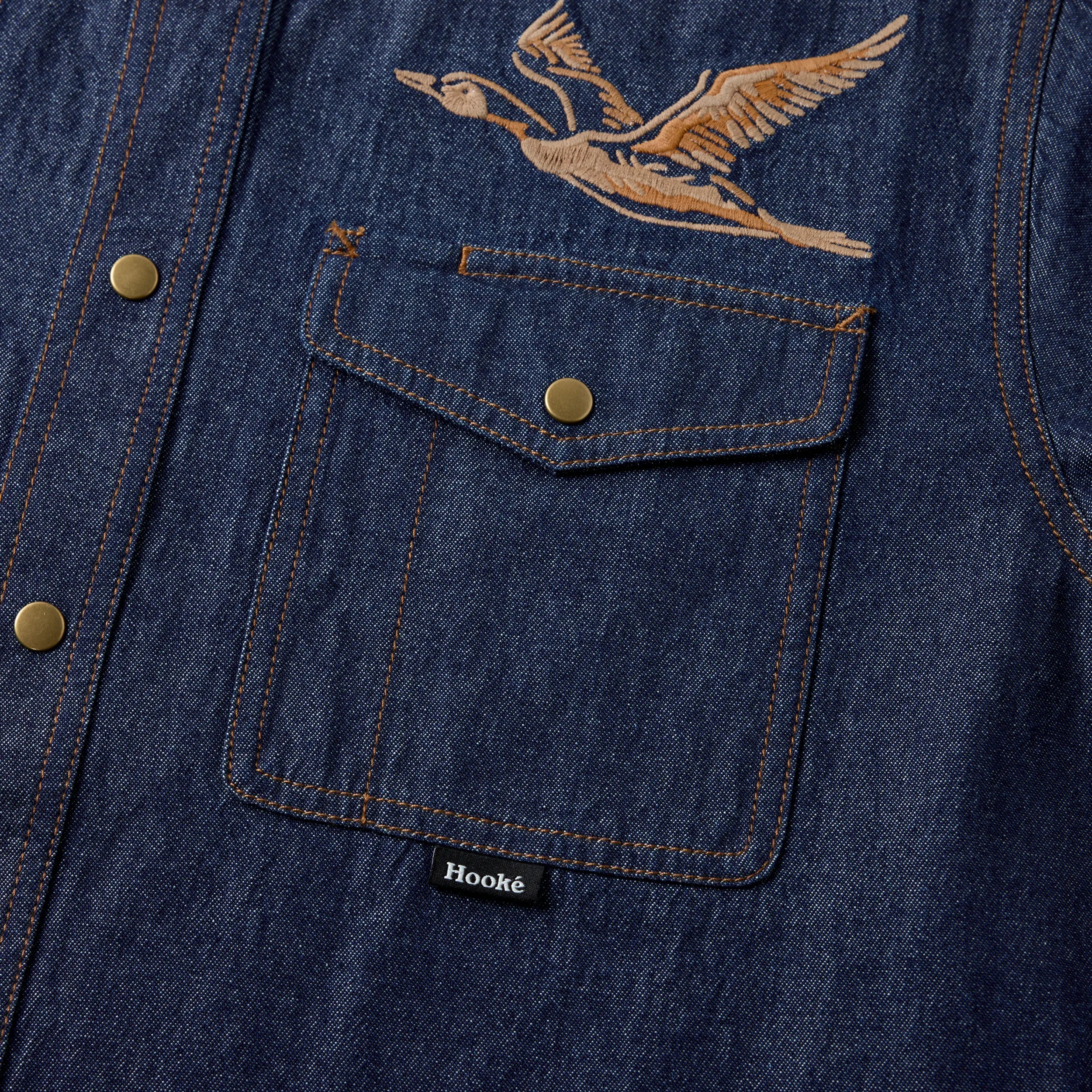M's Flying Duck Denim Shirt - Hooké