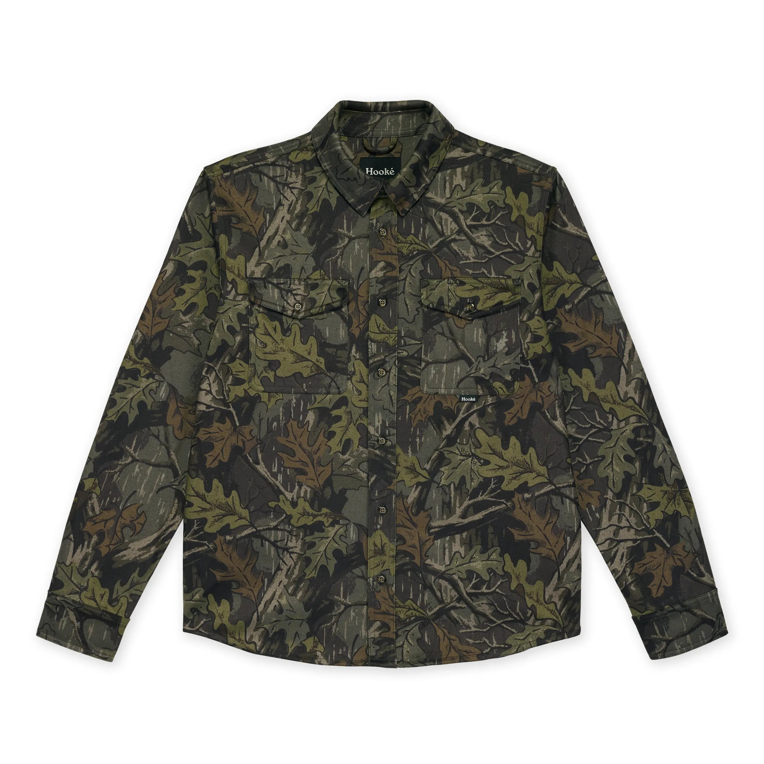 M's Forest Camo Flannel Shirt - Hooké