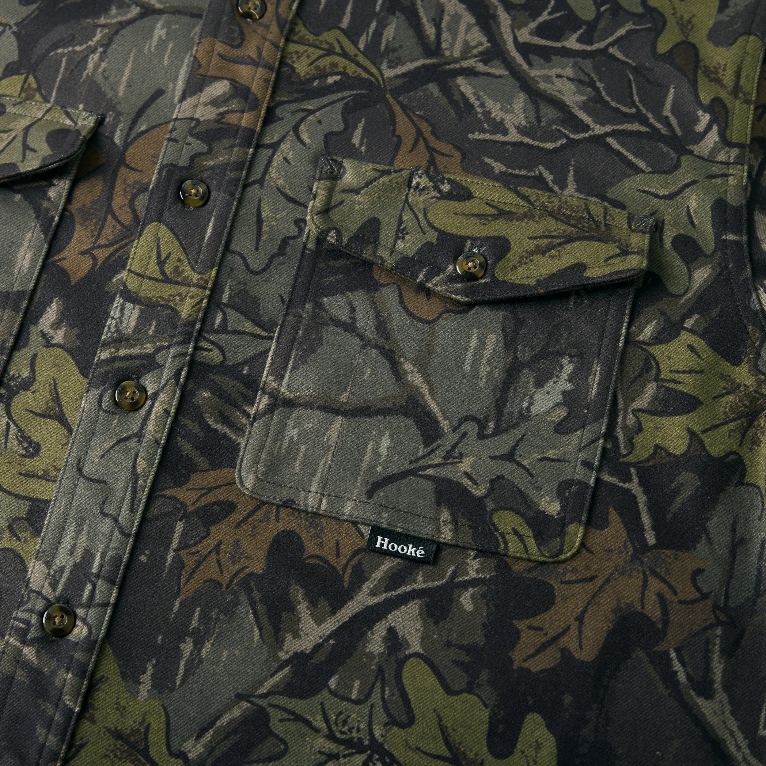 M's Forest Camo Flannel Shirt - Hooké
