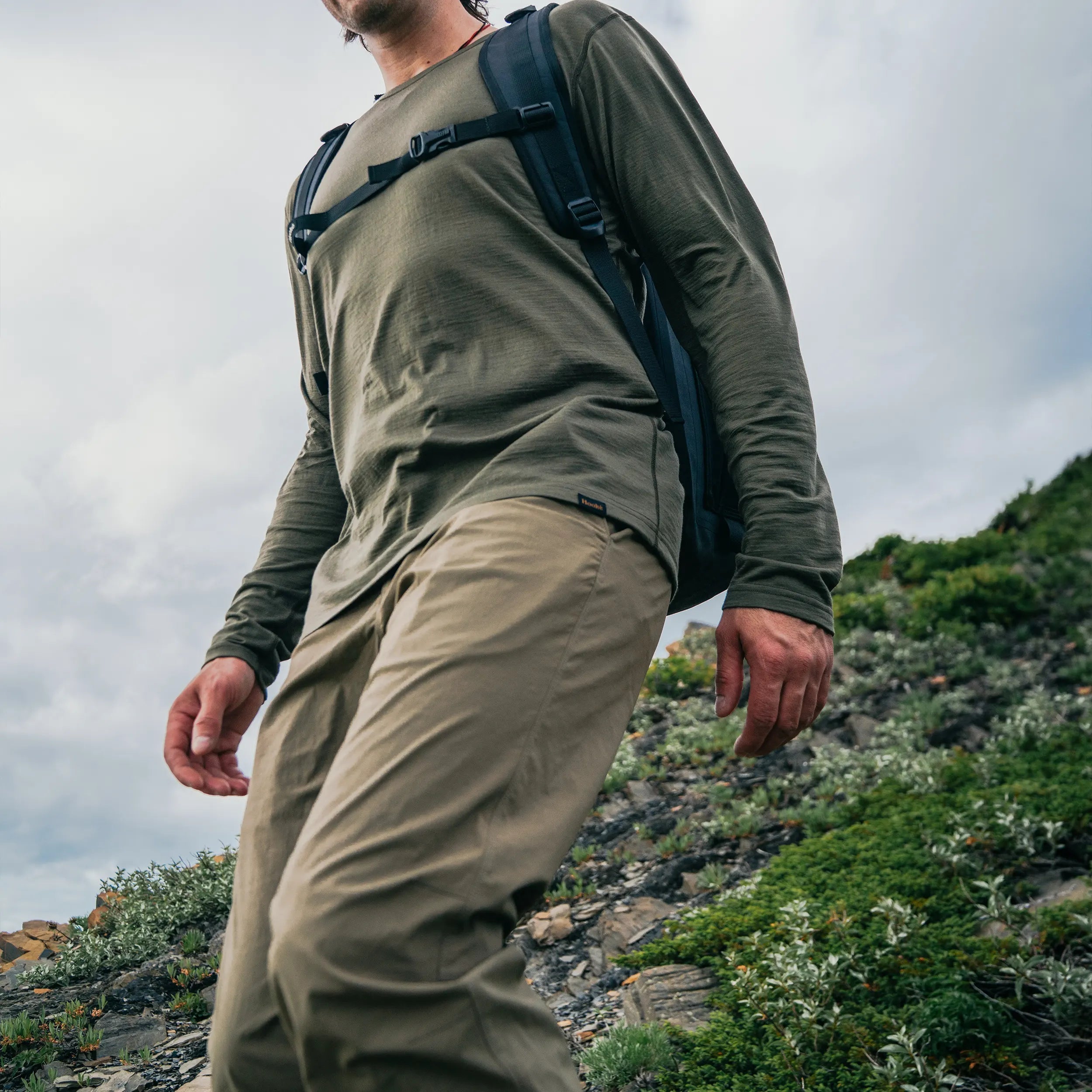 M's Merino Long Sleeve Tee - Hooké