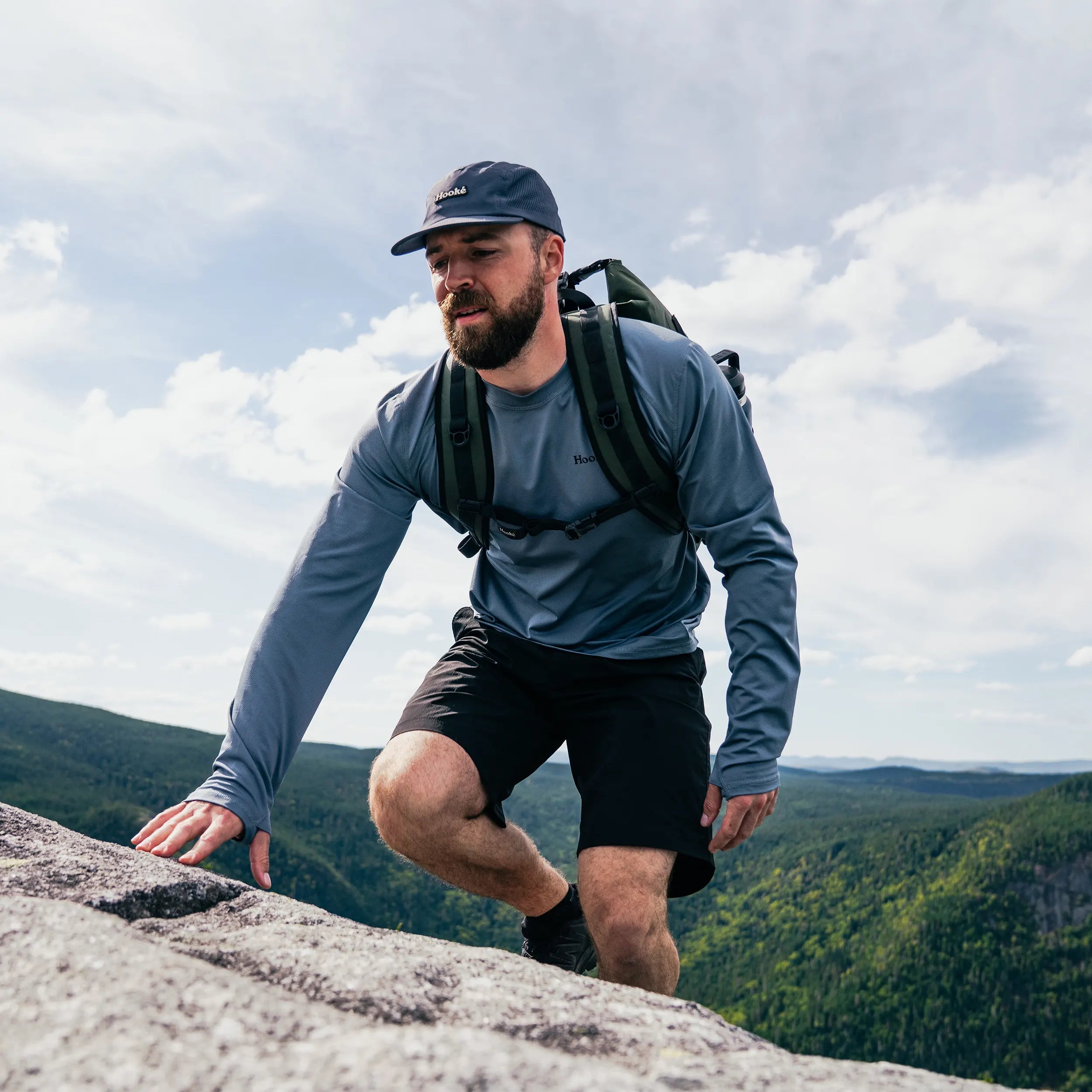 M's Mirage Sun Long Sleeve Tee - Hooké