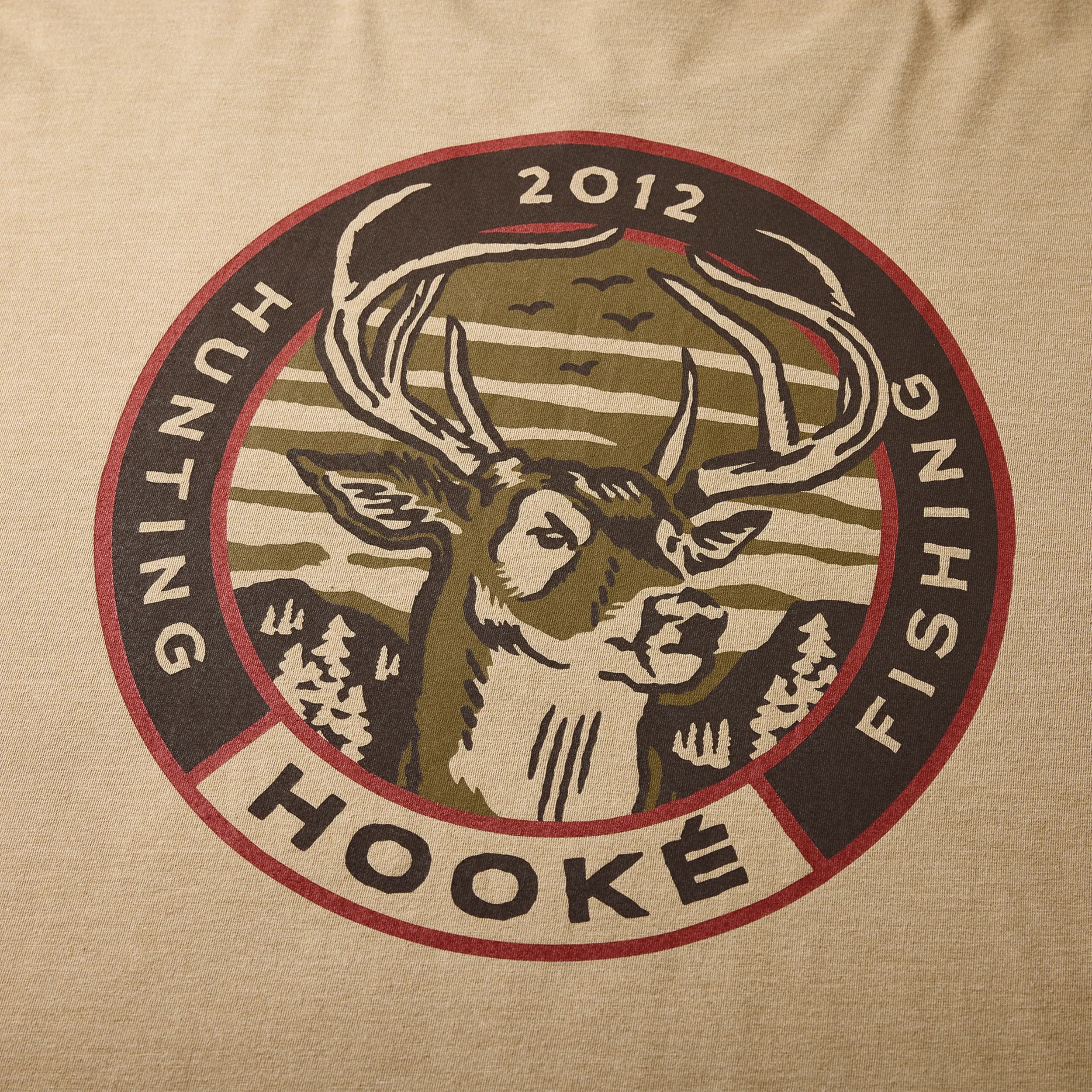 M's Staring Deer Long Sleeve Tee - Hooké