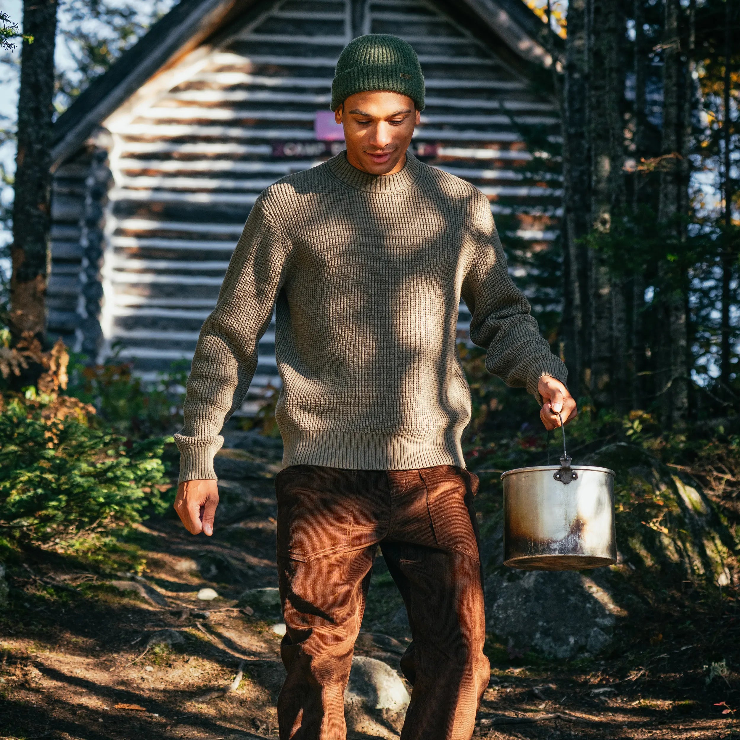 M's Waffle Knit Sweater - Hooké