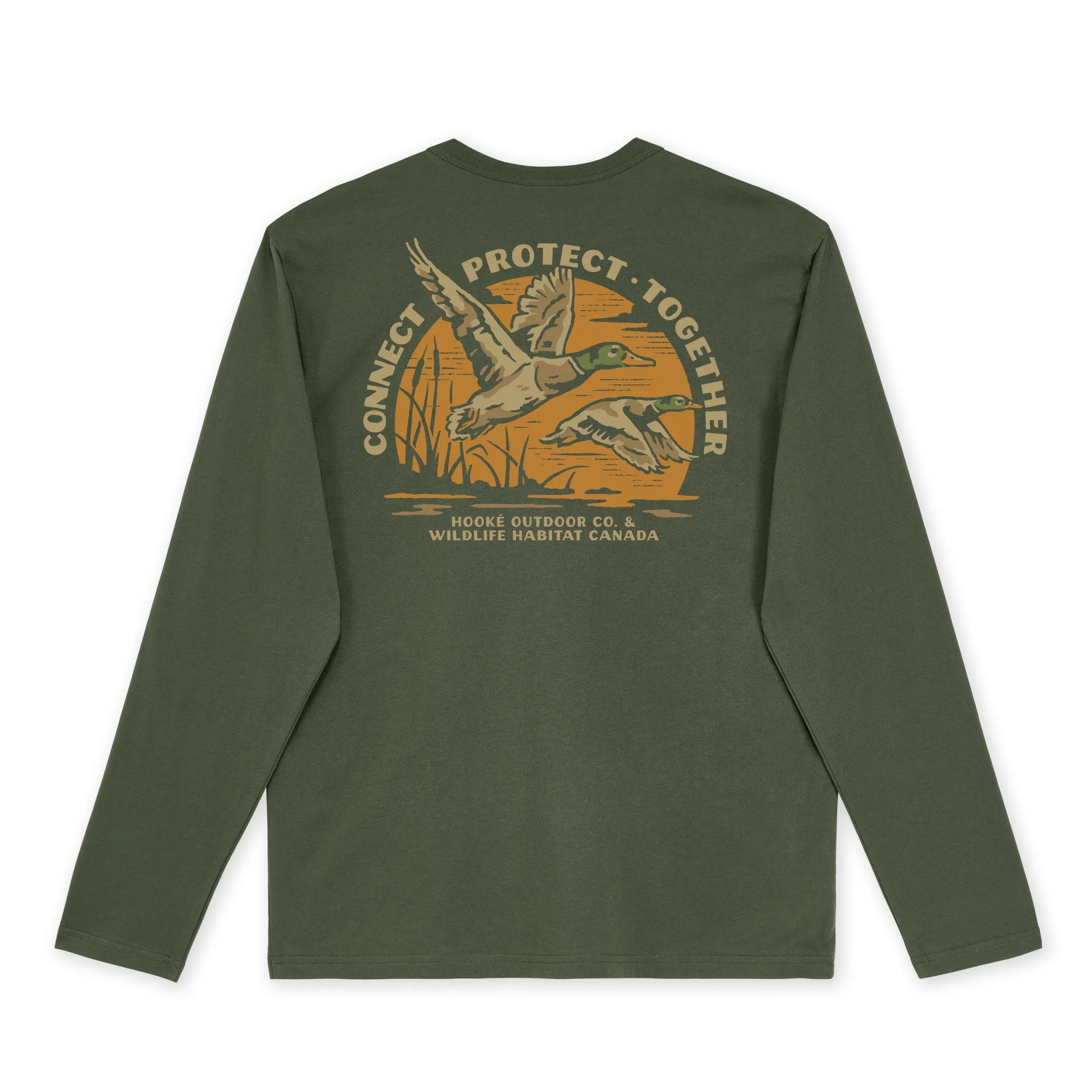 M's WHC Flying Ducks Long Sleeve Tee - Hooké