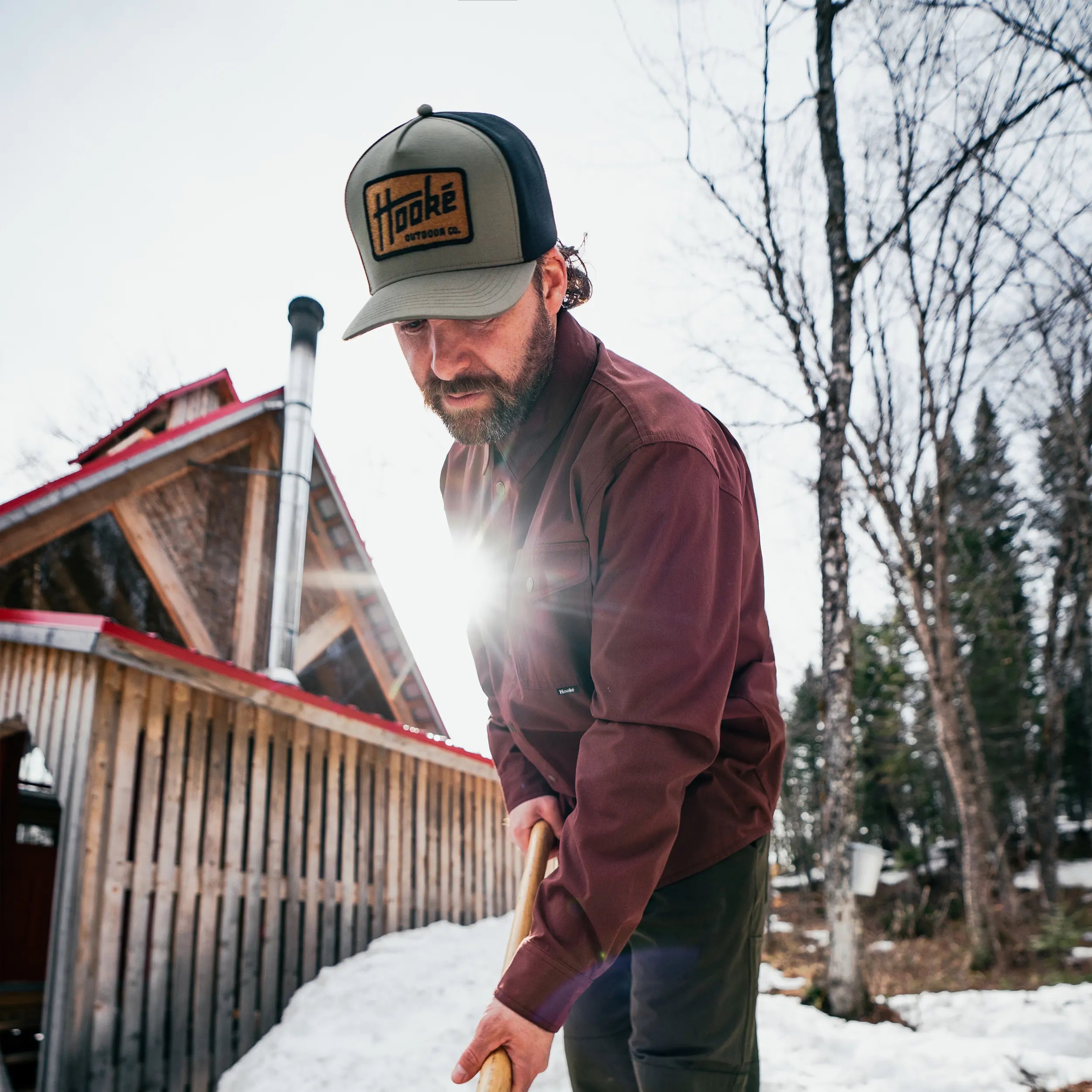 Outdoor Co. Curved Trucker Hat - Hooké
