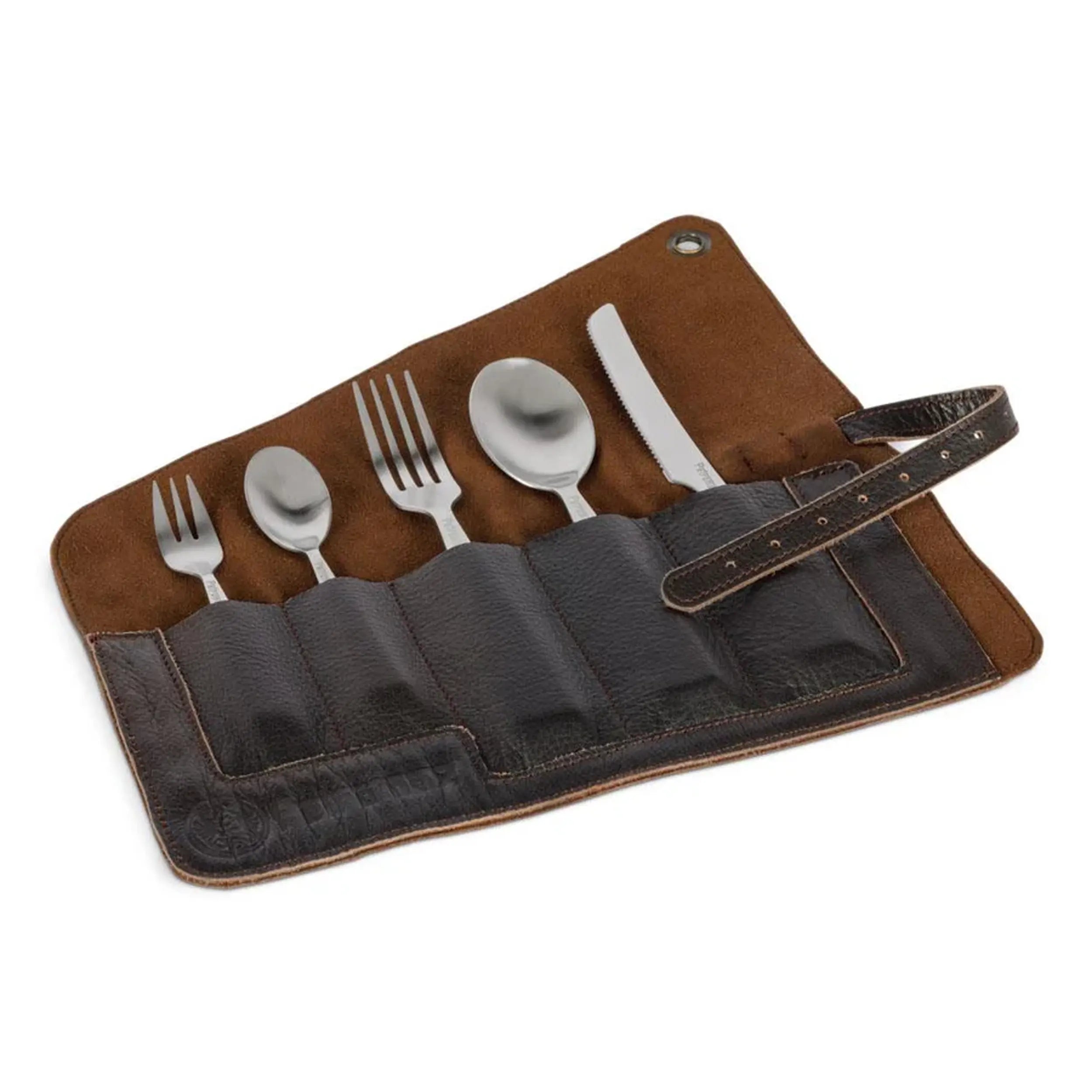 Leather Cutlery Bag