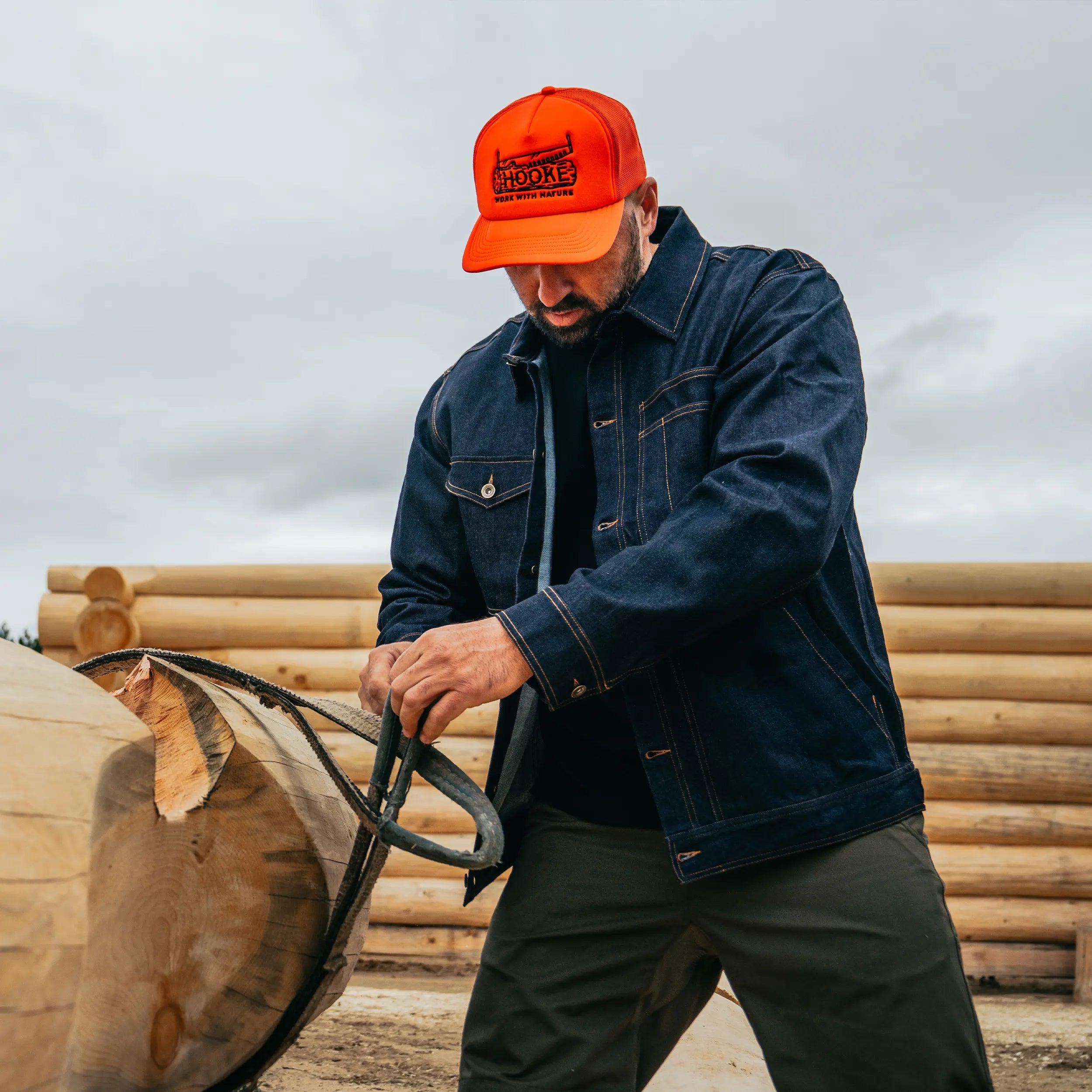 Wood Log Foam Trucker Hat - Hooké