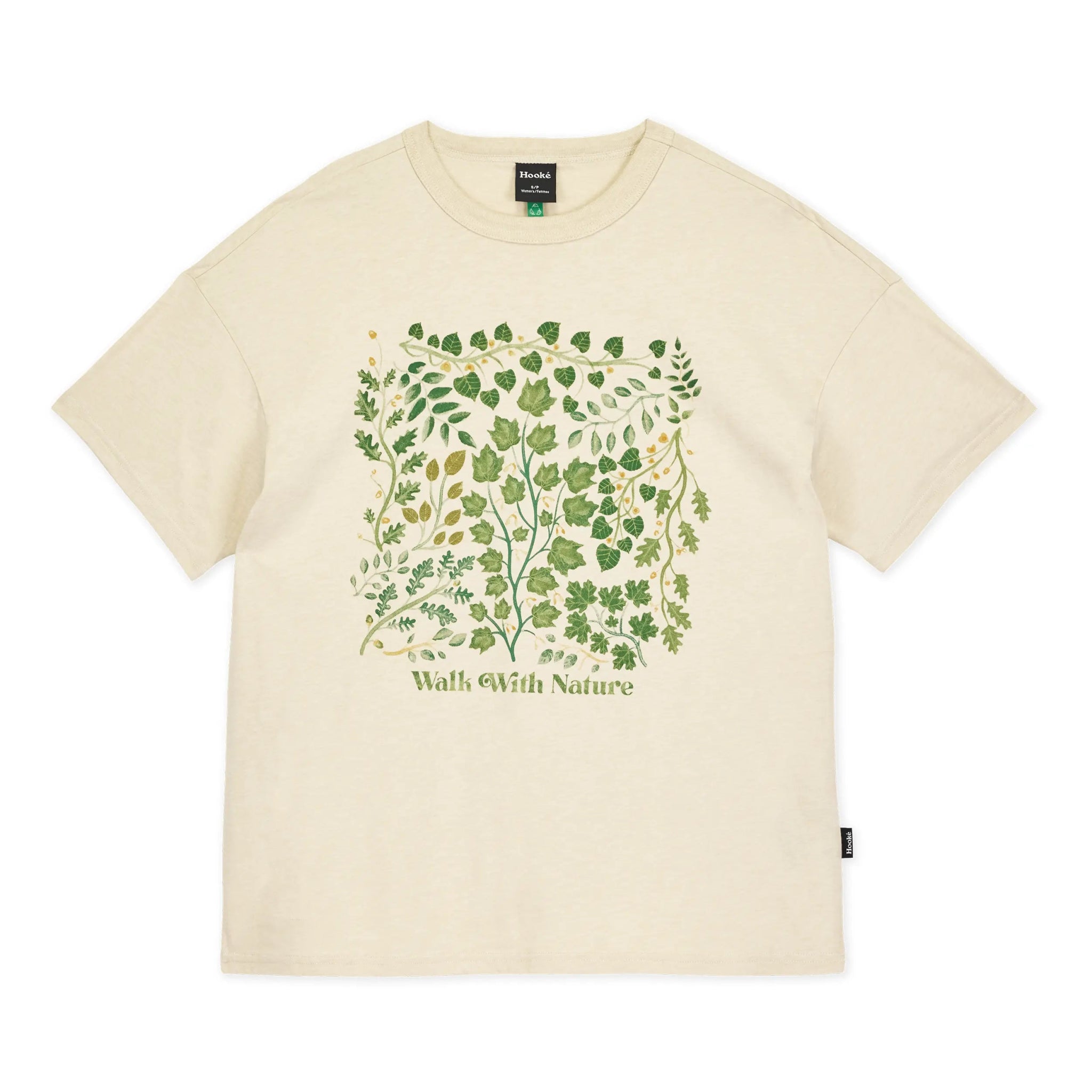 W's Foliage Oversized T-Shirt - Hooké