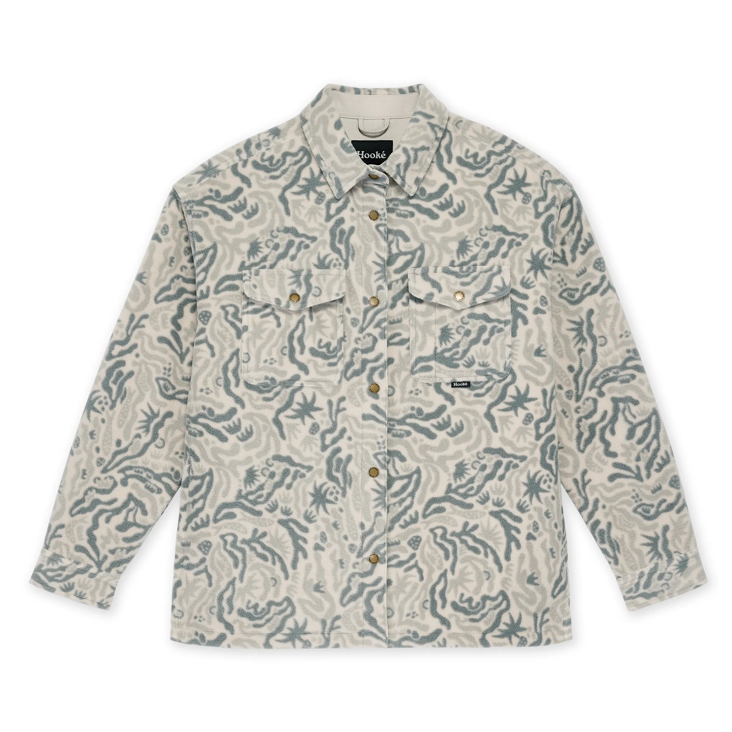 W's Oversized Polar Fleece Shirt - Hooké