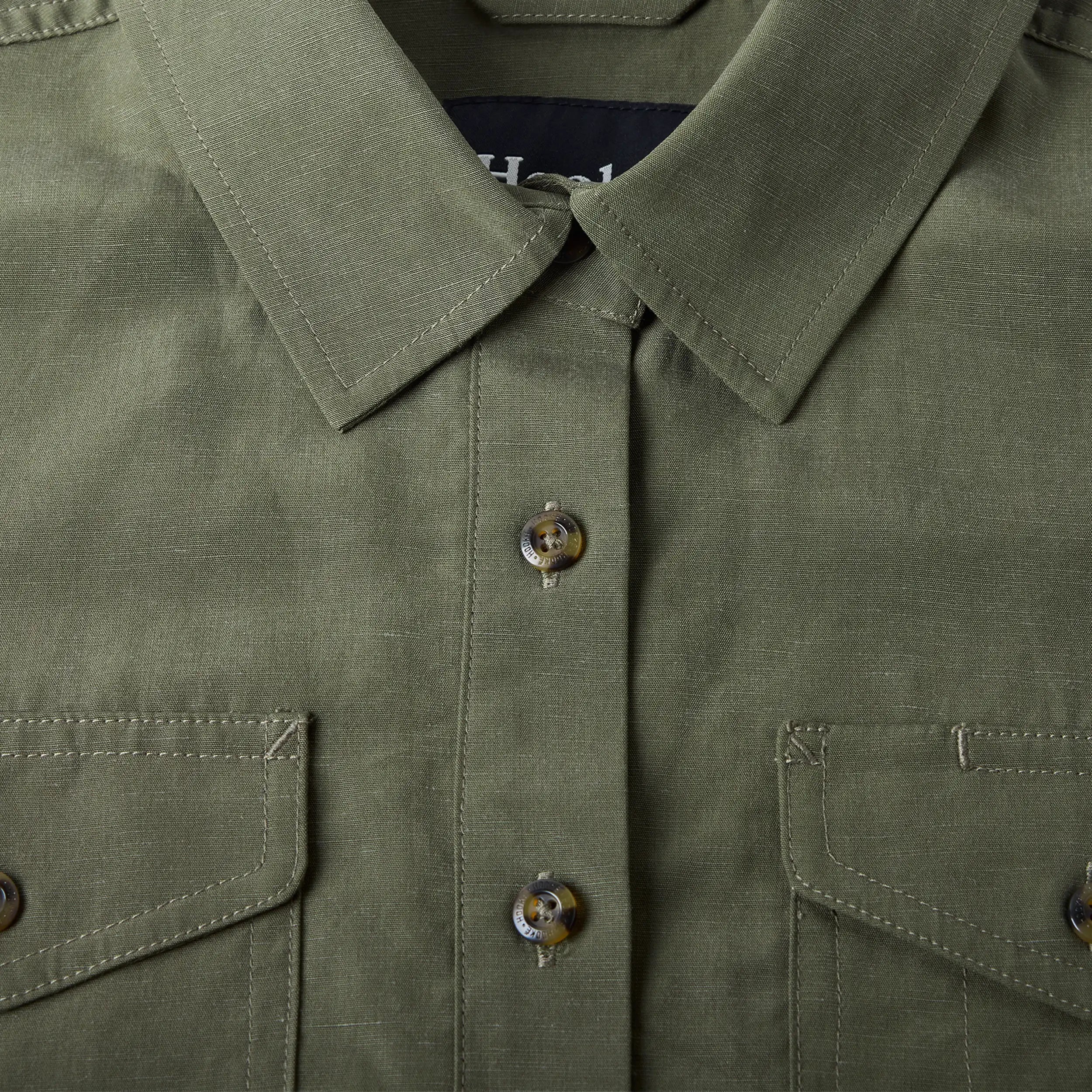 W's Tencel Linen Short Sleeve Shirt - Hooké