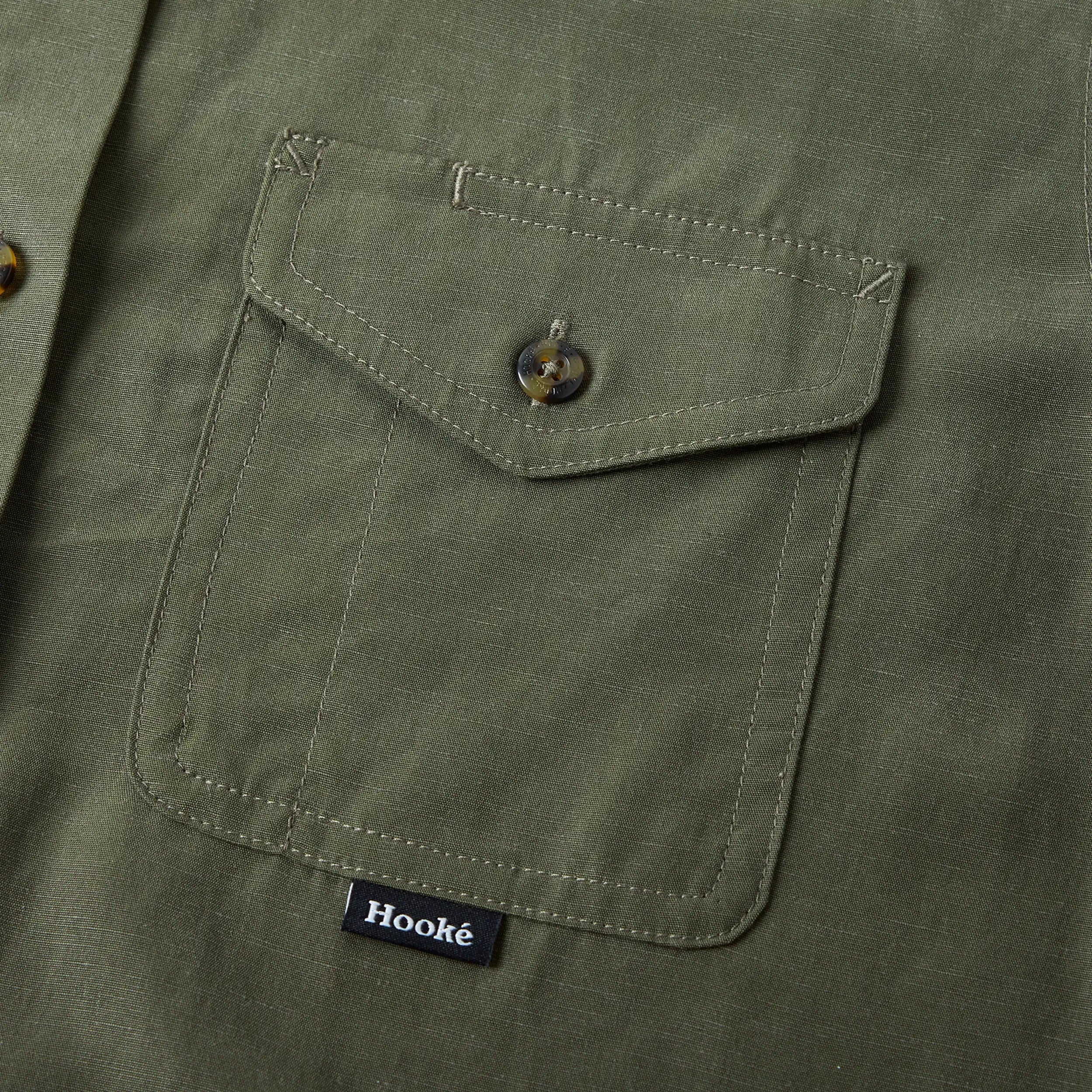 W's Tencel Linen Short Sleeve Shirt - Hooké