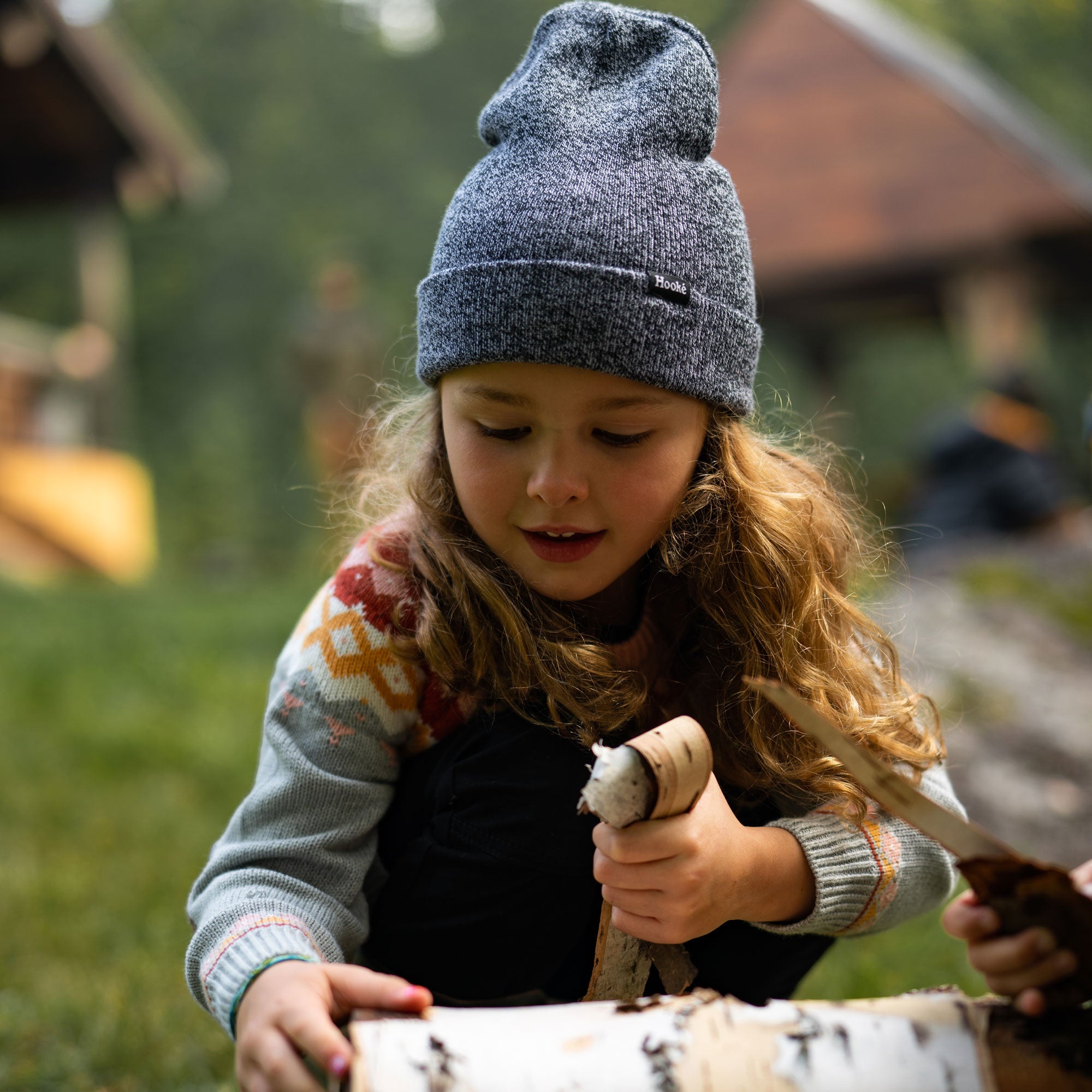 Beanie Signature for kids Heather Grey - Hooké